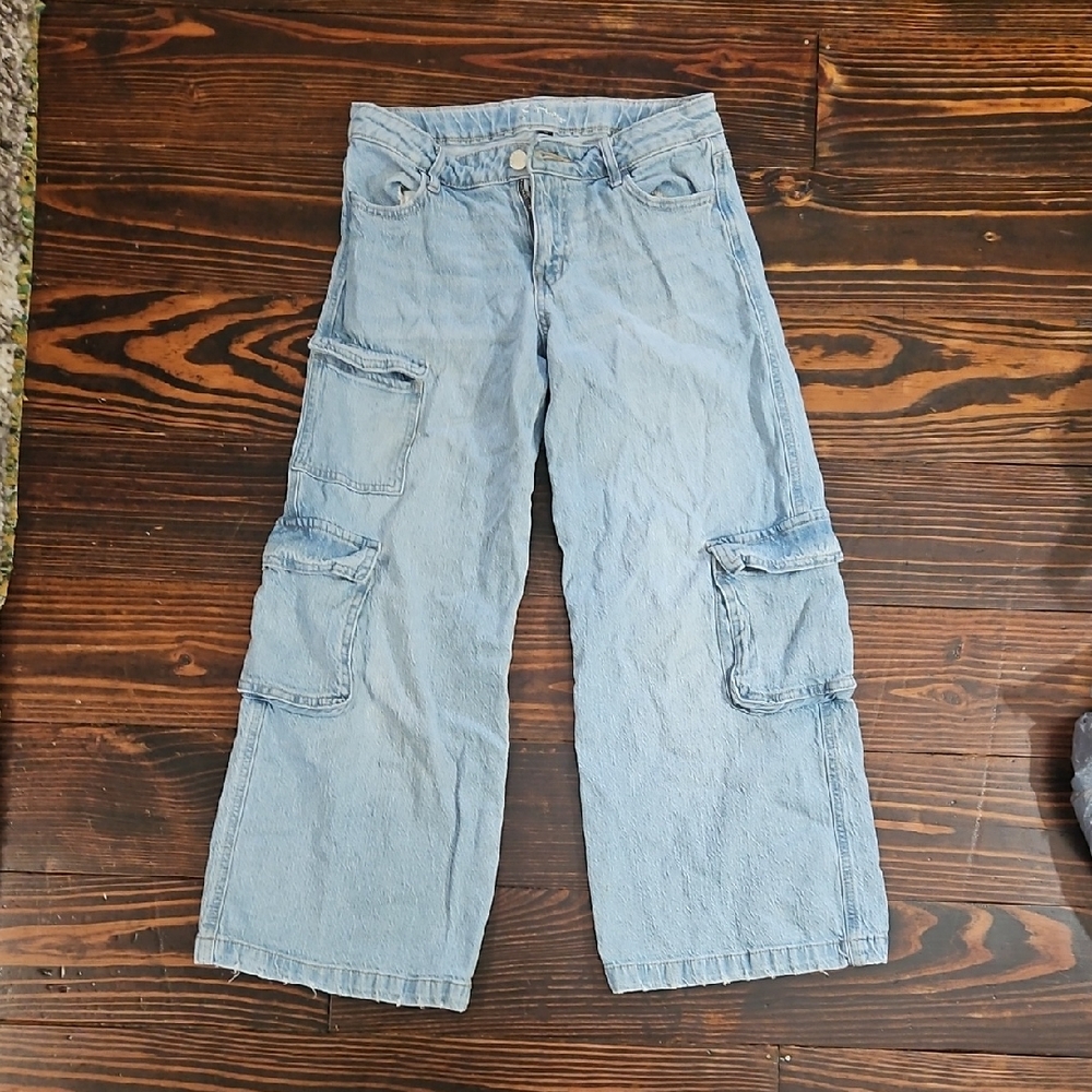 art class Sky Blue Girl Size 10 Cargo Jeans